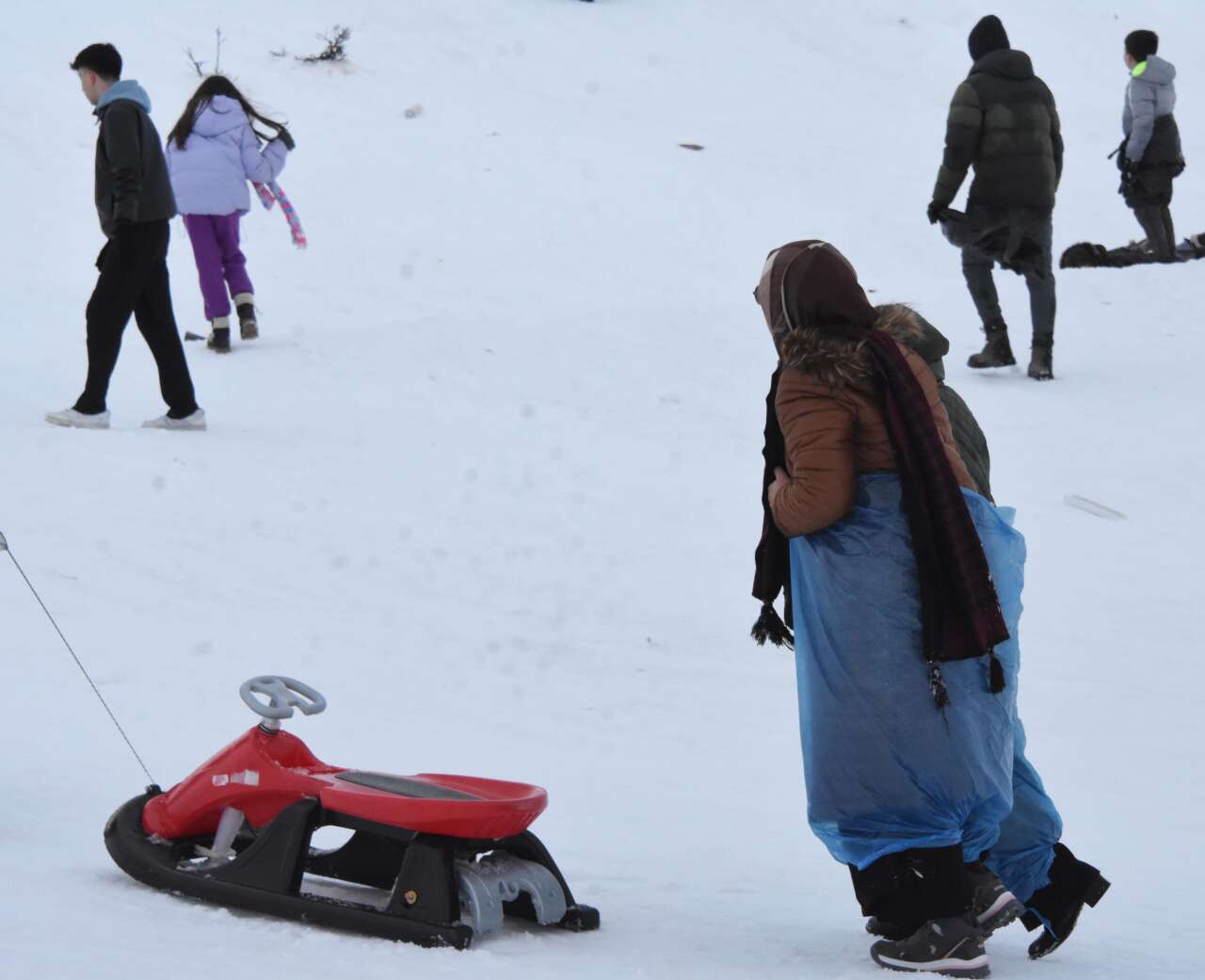 Konya’nın kayak merkezinde hafta sonu yoğunluğu 7